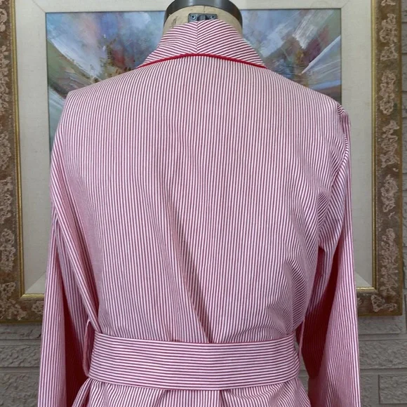 Austin Manor Vintage Men’s SeerSucker Lounging Robe - Picture 5 of 13